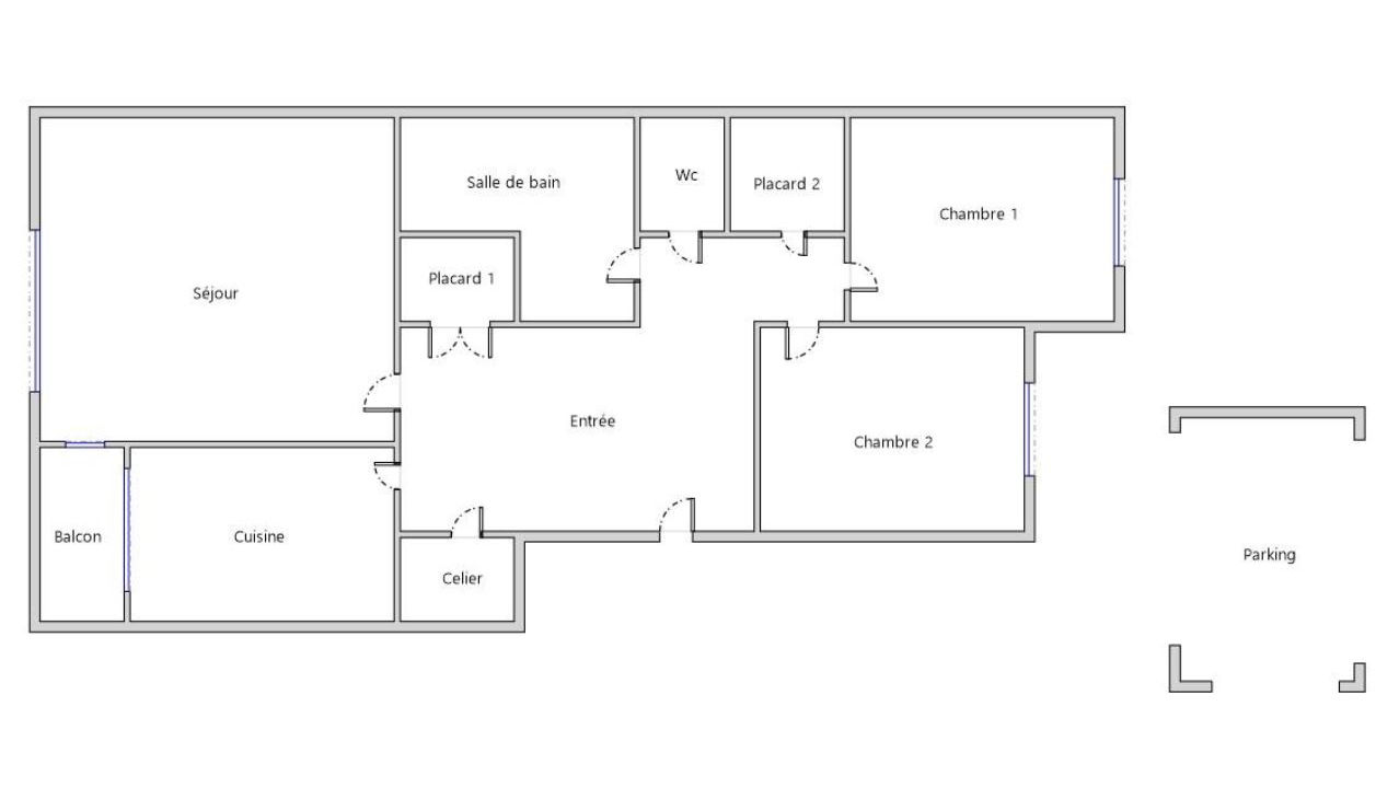Appartement T3 – 69.33 m² – TOURS