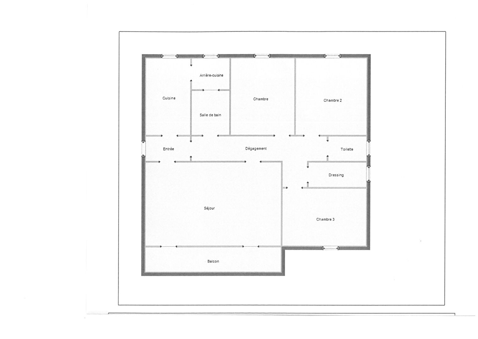 Appartement T4  – 90.68 m² – JOUE LES TOURS
