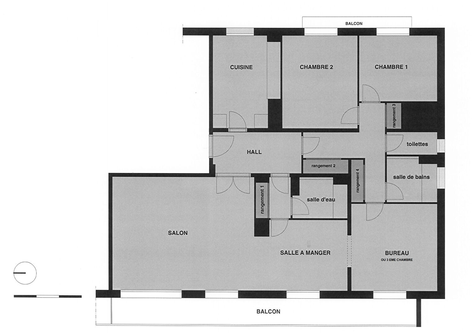 Appartement T5 – 124.18 m² – TOURS